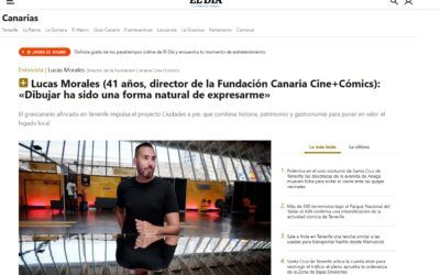 El Día | Lucas Morales (41 años, director de la Fundación Canaria Cine+Cómics): «Dibujar ha sido una forma natural de expresarme»