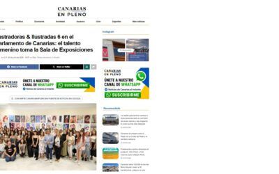 Canarias en Pleno | Ilustradoras & Ilustradas 6 en el Parlamento de Canarias: el talento femenino toma la Sala de Exposiciones