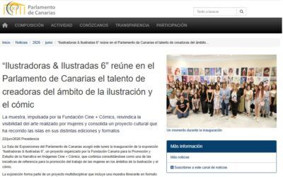 Parlamento de Canarias | “Ilustradoras & Ilustradas 6” reúne en el Parlamento de Canarias el talento de creadoras del ámbito de la ilustración y el cómic