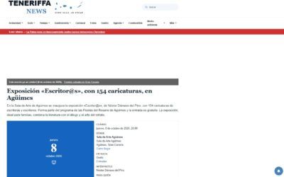 Teneriffa News | Exposición «Escritor@s», con 154 caricaturas, en Agüimes