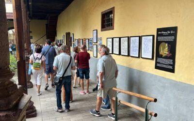 La muestra sobre el cómic de Amaro Pargo de Ángel Martín queda instalada en la Casa de los Capitanes Generales
