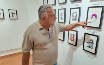 Néstor Dámaso reúne 154 caricaturas de escritores en la Sala de Arte Agüimes